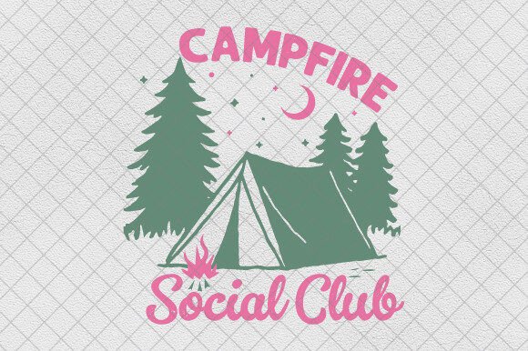 A Design Review for the Camping Summer PNG, Campfire Social Club Graphics