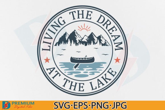 A Lake Dream Graphic for Branded T-Shirt Designs