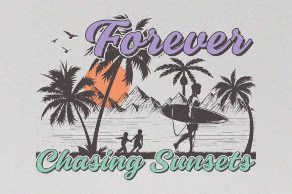 A Sublime Summer Graphic for Website Visuals & T-Shirt Designs