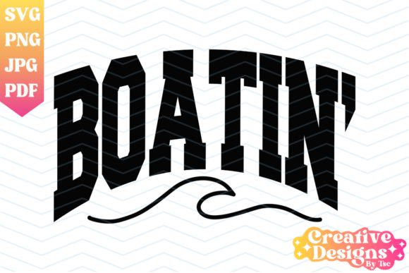 Boatin Varsity Graphics for Crafted Summer T-Shirt Designs