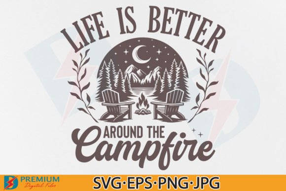 Campfire Graphics for T-Shirt Designs & Beyond