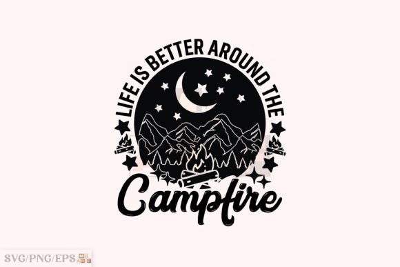 Campfire SVG Graphics for T-Shirt Designs