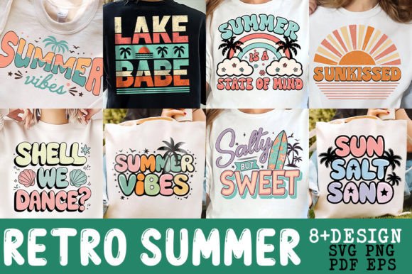 Evaluating a Retro Beach Bundle for Commercial Graphics and T-Shirt Designs