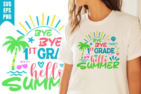 Evaluating Hello Summer First Grade School SVG for Client Merchandise