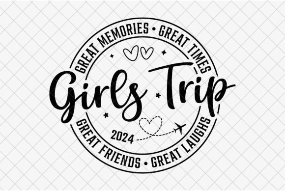 Girls Trip Summer Vacation 2024 Graphics & T-Shirt Designs