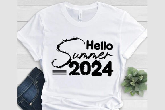 Hello Summer 2024: A Flexible Graphic for Seasonal T-Shirt Designs