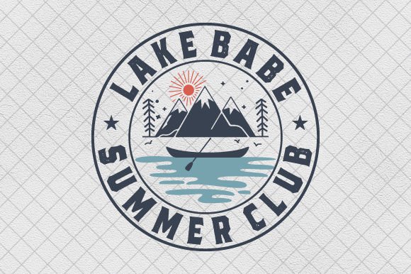 Lake Graphics: A Summer Club Design for Crafted T-Shirts