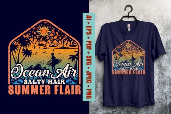 Ocean Air Salty Hair T-Shirt Graphics Review