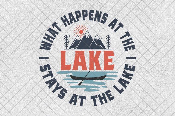 Summer Lake PNG & Vacation Camping SVG Graphics for T-Shirt Designs